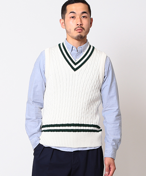 Brooks Brothers クリケットベストM